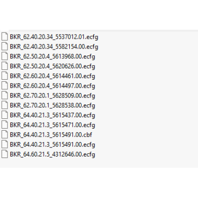 BKR ecfg files