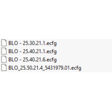 BLO ecfg files BLO ecfg files
